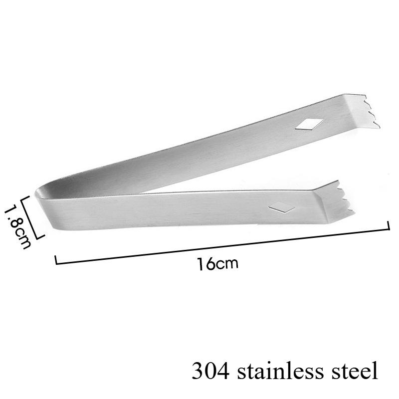 Stainless Steel Ice Clip for Ice Cube Clip Stainless Steel Food Clip with Magnetic Ice Clip Barbecue Clip