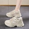 Spring Women's Shoes New Breathable Mesh Shoes for Women Korean Version of Versatile Thick-soled Sneakers Casual Daddy Trendy Shoes