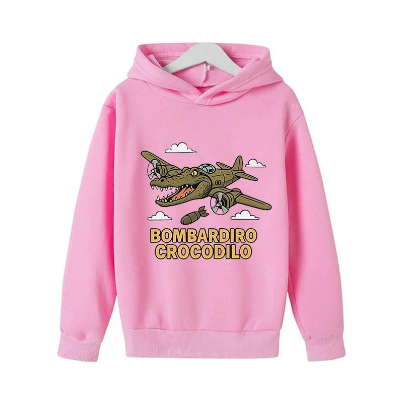 Dětské oblečení Brainrot Tralalero Tralala Grafická mikina pro milovníka žraloků Vtipný meme Dětská mikina s kapucí Módní svetr