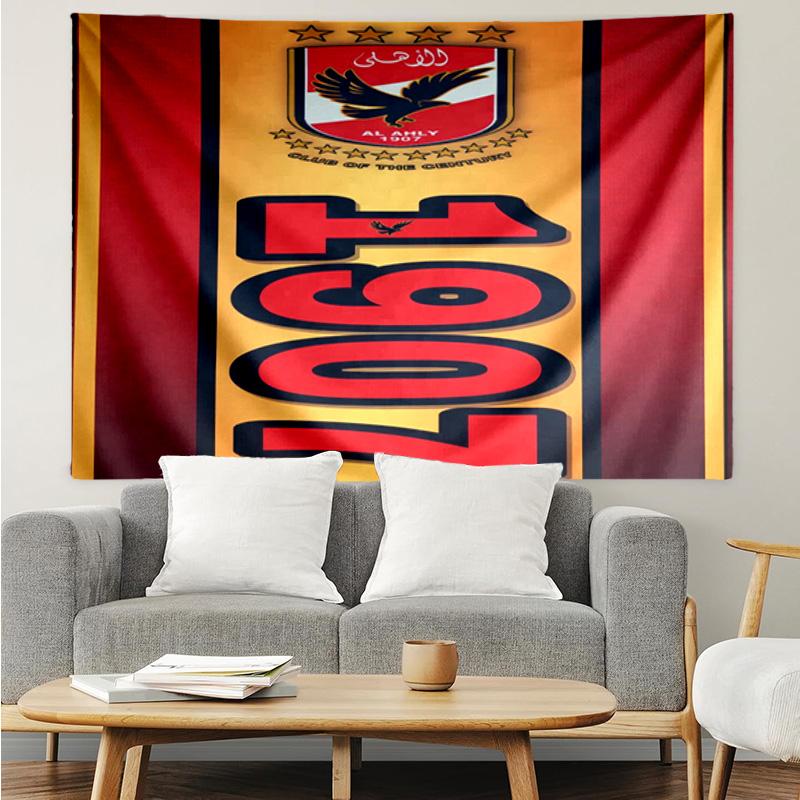 Al-ahly Fc Tapestry Hanging for Bedroom,Livingroom, Playroom,Decor Art Room Wall Tapestry Holiday and Birthday Gifts