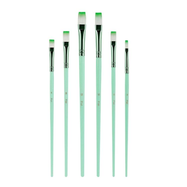 6 Pcs Watercolor Paint Brushes Set Nylon Hair Painting Brush Art Tool Drawing and Art Supplies For Creative Projects