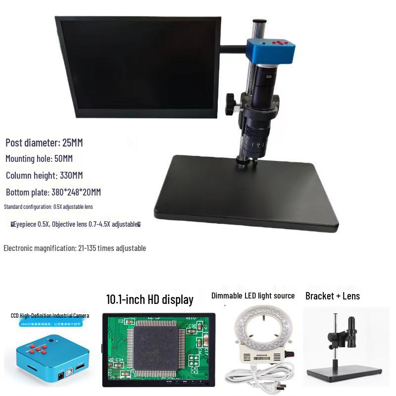 HD Folding Lifting Stand Electronic Microscope - High Magnification and Resolution for Mobile Phone Repair