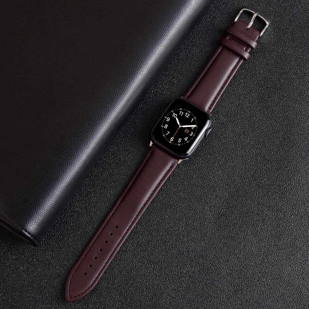 Bracelet Belt Leather Band for Apple Watch Series 10 42mm 46MM 44MM 40MM 41MM 45MM 49mm Strap for iWatch 10 9 8 7 6 SE 5 4 Wristband