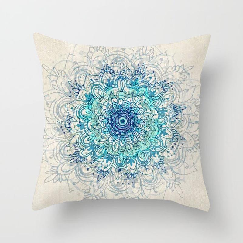 1 Stück Mandala Muster Kissenbezug Böhmisch Dekokissenbezug Retro Sofakissenbezug Heimdekoration Kissenbezug
