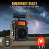 Radio AM FM SW Shortwave, przenośne mini radio ze sterowaniem APP, wymienna bateria, antena typu T, alarm SOS na kemping, alarm awaryjny
