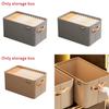 Modern Minimalist Fabric Storage Bin With Foldable Design For Clothing And Toy Organization