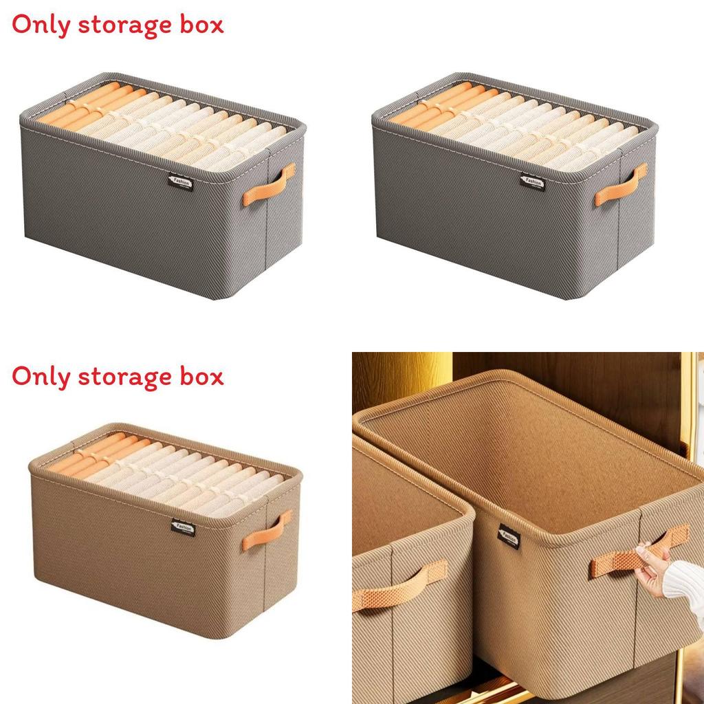Modern Minimalist Fabric Storage Bin With Foldable Design For Clothing And Toy Organization