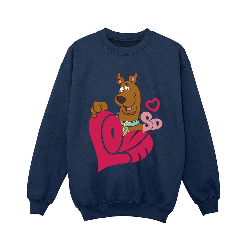 Scooby Doo Boys Love Heart Sweatshirt