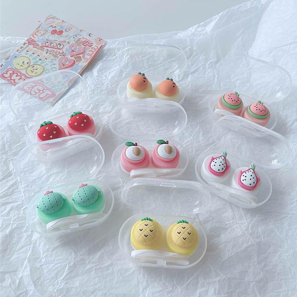 

Женский дорожный портативный красочный контейнер для хранения, коробка для контактных линз, футляры для контактных линз