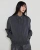 Theendquestion Zip-Up Blouson Jumper / Dark Gray