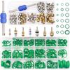 Car AC Service Kit 40pcs/102pcs Valve Cores + 270 O-Rings + Tools R12/R134a Compatible Nitrile Rubber Seals for Repair, Maintenance