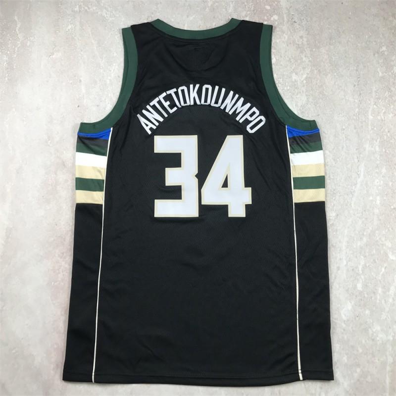 Basketball Jersey Giannis Antetokounmpo Milwaukee Bucks 34 Breathable Sports Uniform Men Women