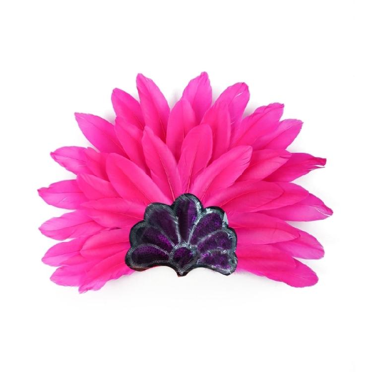 Feather Headbands Sequins Mardi Gras Headwear for Girls Masquerade Accessories