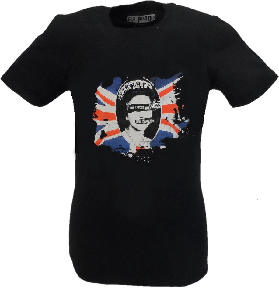 Unisexs Black Official Sex Pistols God Save The Queen T Shirt S