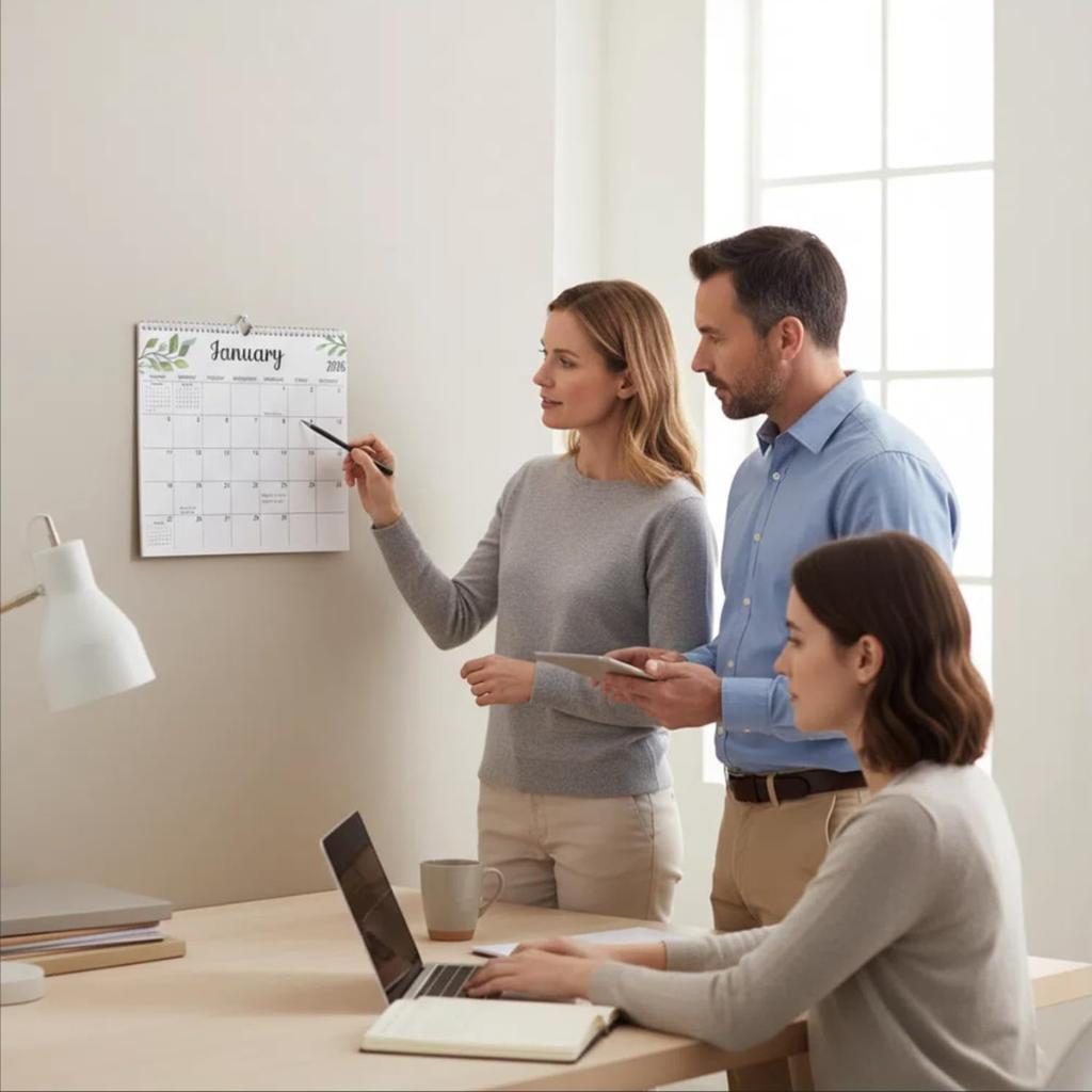 2026-2027 Wall Calendar, Monthly Planner January-December, 14 x 11 Inches Large Size with Extra-Large Writing Space, 120gsm Thick Paper, Specifically