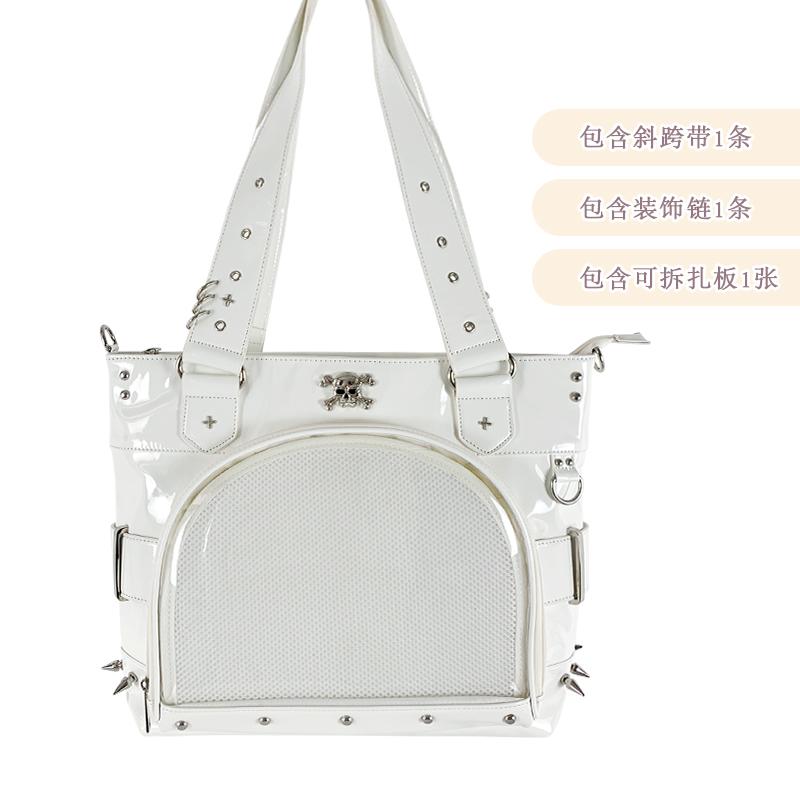 Transparent Pain Ita Bag Goth Bolsos Mujer Shoulder Bags for Woman Y2k Subculture Bolsas Large Capacity Bolsa Original Sac Femme