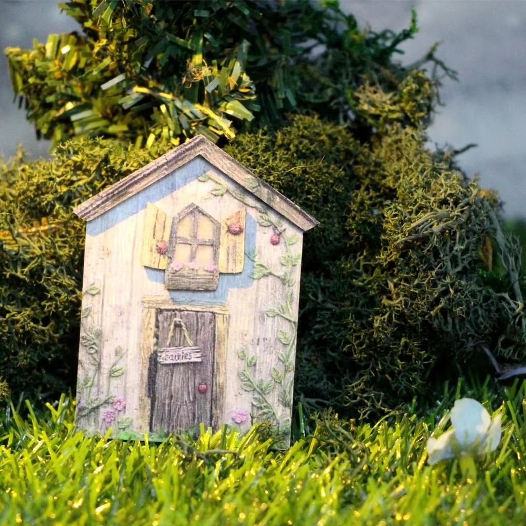 Mini Fairy Door Corrosion Resistant Moisture-Proof Micro Decor Fairy Tale Learning Toy Kit For Kids For 112 Dollhouse