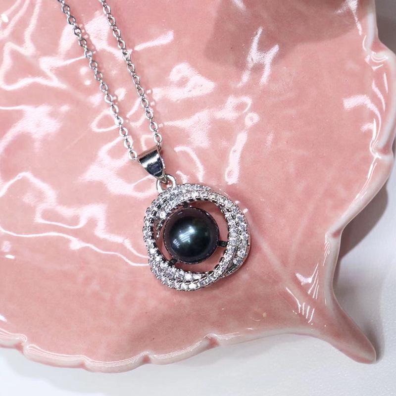 8-9mm Freshwater Pearl Pendant: Women's Simple & Versatile Korean-Style Jewelry for Winter - Perfect Holiday Gift