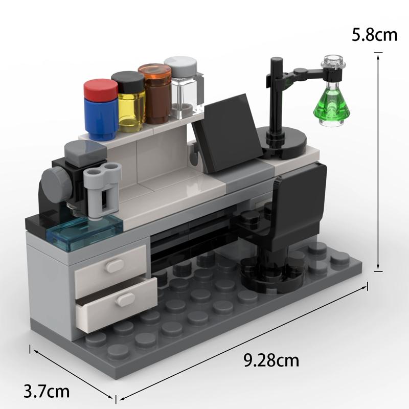 MOC Pilsētas laboratorijas aina Celtniecības klucīši
