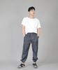 Seinteukeulu Two-Layer Wide Cargo Jogger Pants W2-308J Denim Light Indigo