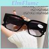 Glasses Reading Personalized Square Frame Wide Leg Diamond Shape Sunglasses Anti Blue Light Presbyopia Oversized Frame Eyewear