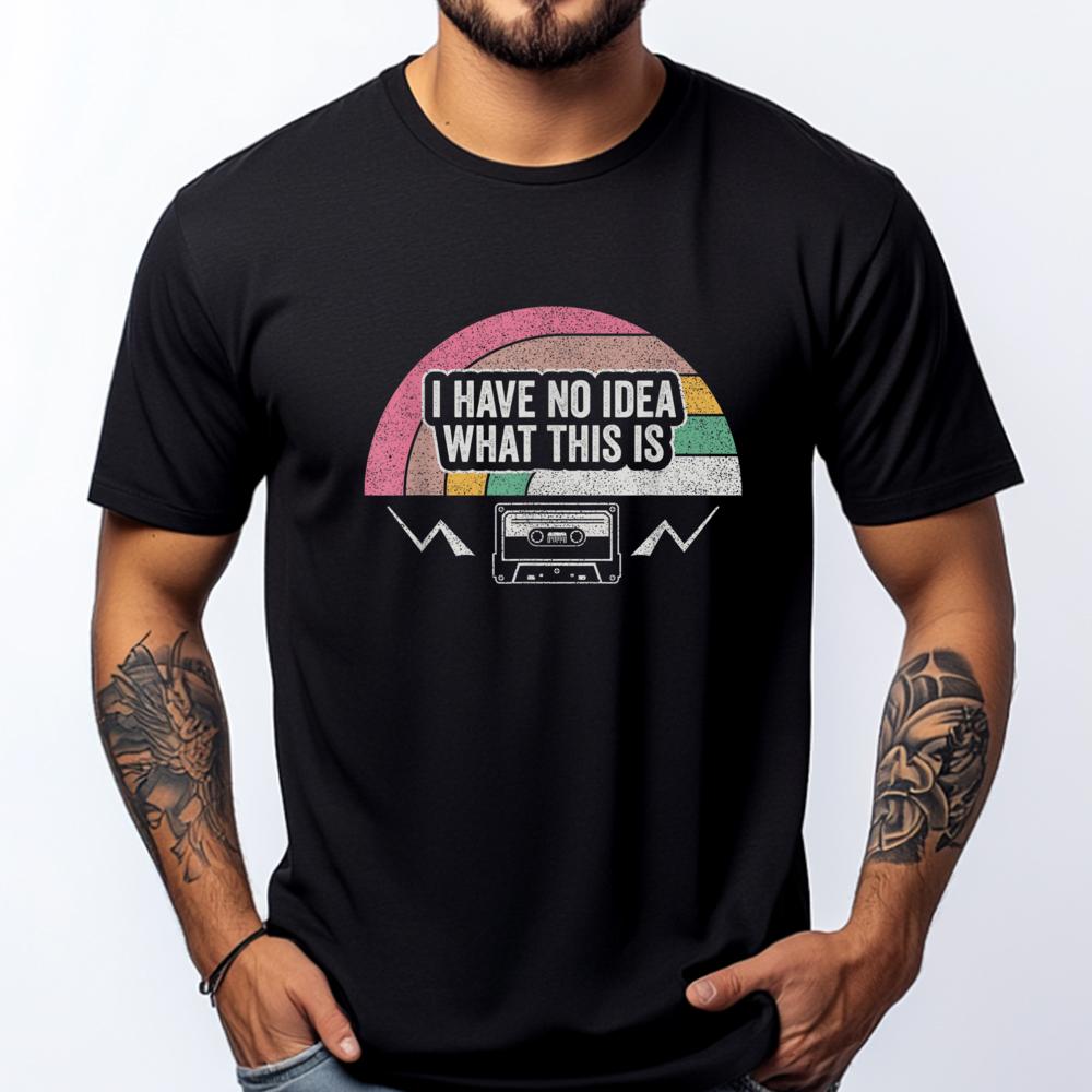 

Retro I Have No What This Is Cassette Brand T Shirt Men s T-Shirts Japan Style - Men s Summer Cotton Graphic Tee S разноцветный