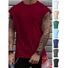 Summer Knitted Mesh Fitness Fit Tank Top For Men'S Running, Vertical Striped Tank Top For Men