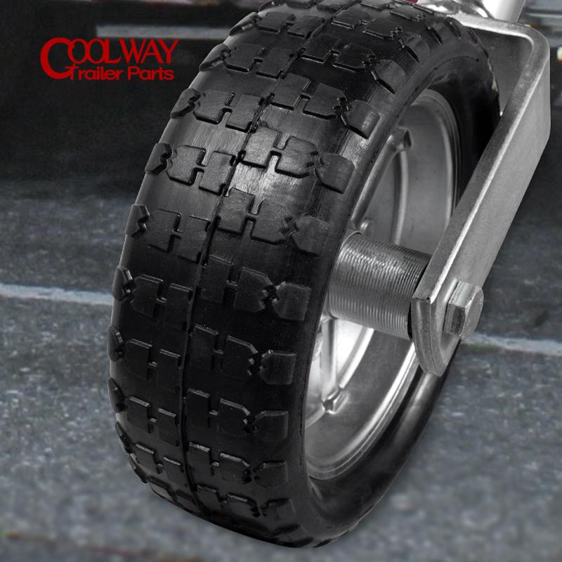 Replacement Spare Solid Rubber Wheel For 10 Inch Jockey Wheel Capacity 1000KG Trailer Jack Parts Accessories