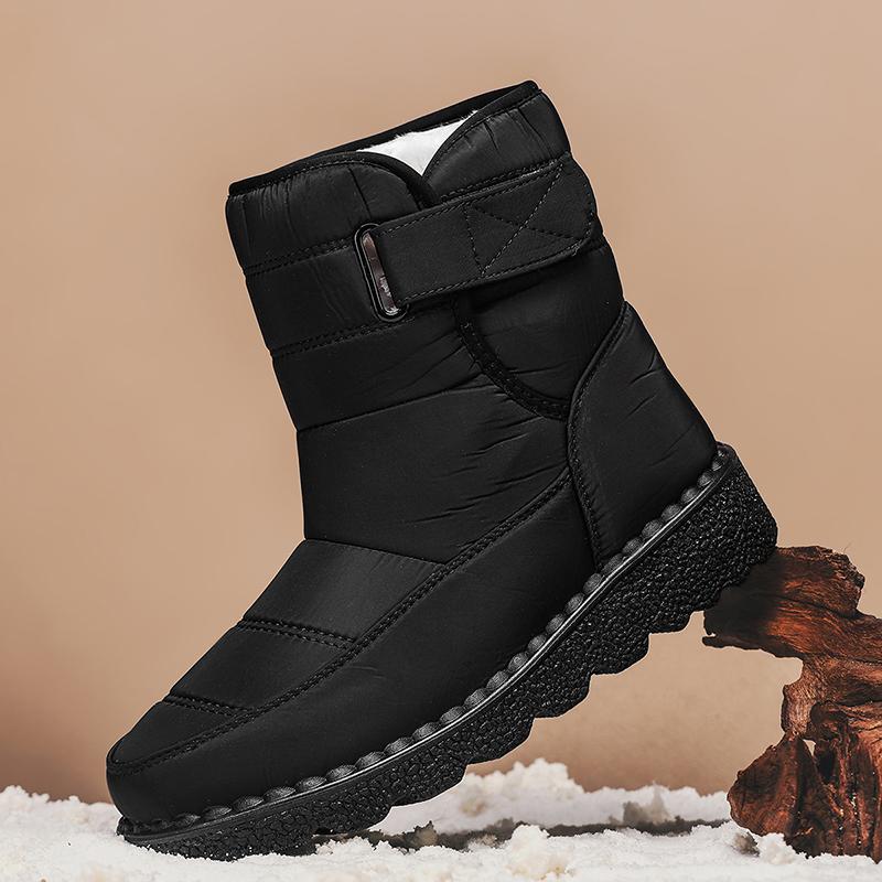 TUINANLE Women's Warm Cotton Shoes Nylon Snow Boots Winter Ankle Boots Non-slip Short Boots