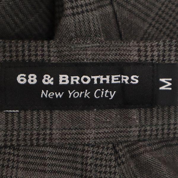 68&brothers Check Pattern 2 Tack Pants M Gray Men's Used