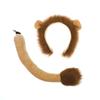 Furry Lion Ears Headband Halloween Costume Cosplay Animal Theme Party Accessory