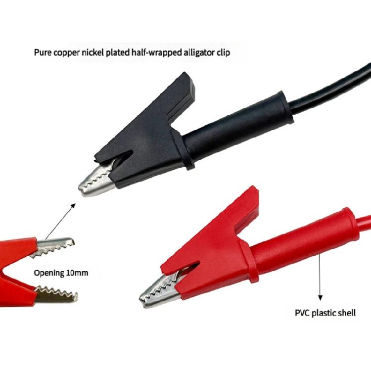 2Pcs Universals Multimeter Test Leads Banana Plug To Alligator Clip Multimeter Testing Cable Test Probes Leads Wire Cable
