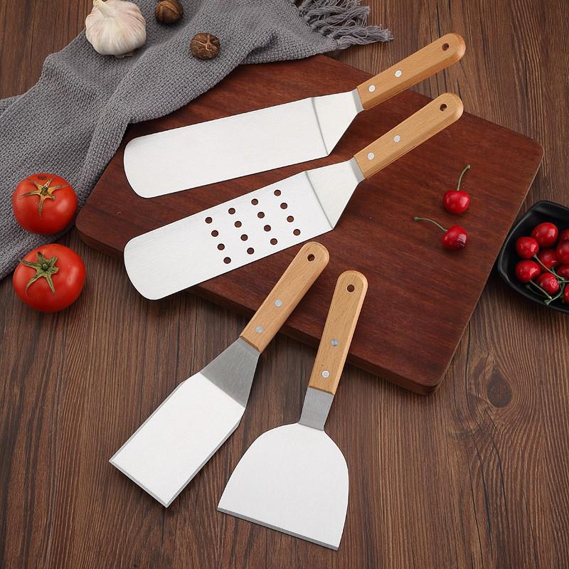 Stainless Steel Tiramisu & Teppanyaki Cooking Spatula for Pancakes and Crepes