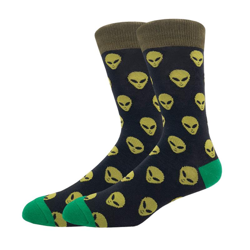 Modă Bărbați Toamnă Iarnă Șosete Skateboard Fericit Creativ Pinguin delfin rechin koala Șosete Noutate Echipaj Amuzant Șosete Bărbătești