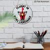 2D Flat, 1pc Round Aluminum Hanging Sign, "Fluent In Fowl Language" Funny Rooster With Glasses Design, Retro Distressed Chicken Metal Sign, Perfect