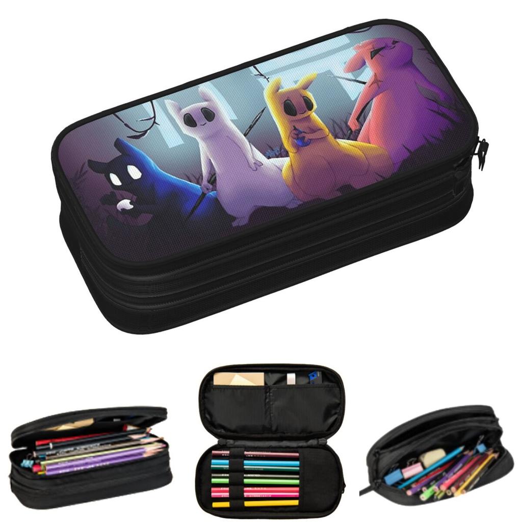 Slugcat Rain World Game Pencil Cases for Students Gifts Pen Box Pencil Bag Big Capacity Pencil Pouch