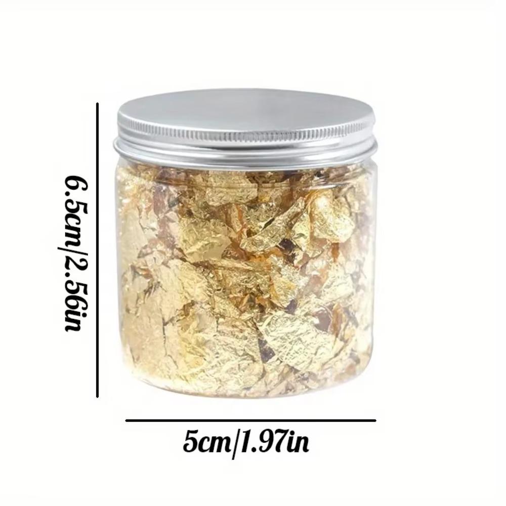 DIY Metallic Foil Flakes Irregular Manicure Decoration Tools Gifts Nail Art Gold Leaf