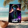 Custom Name Ultra-Soft Beach Towel with Joker Theme,Ideal for Pool - Camping, Diving - Perfect Travel Essential, Vibrant Beach Towel.