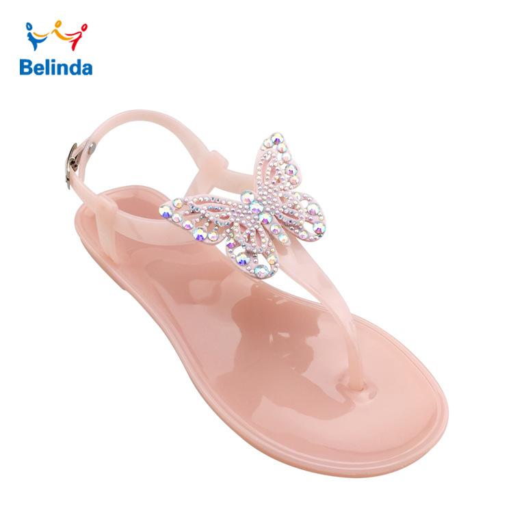 

Flower Butterfly Pvc Sandals Casual Waterproof Sandals 36