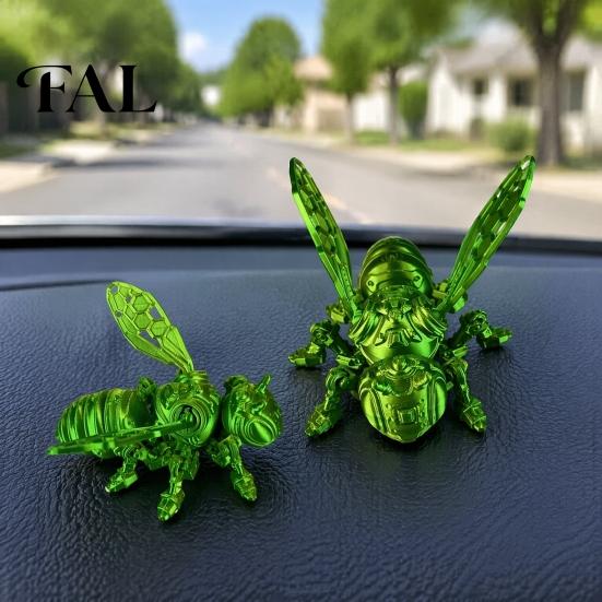 Figura di Ape da Collezione Figurine Meccaniche Stampate in 3D, Ornamento Vespa con Articolazioni Mobili, Modello di Vespa Articolato Decorazione per la Casa Giocattolo Fidget, Insetto