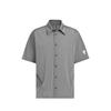 Fos Series Minimalist Comfortable Fashionable Versatile Short Sleeve Shirt Men Shirts Light-Gray Bright-White KB5947