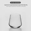 ZISIZ Handmade Oval Lead-Free Glass Cup