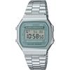 Vintage Series Digital Wristwatch A168WA-3AY Men’s Women’s Kids Silver Blue Green