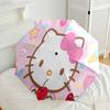 Hello Kitty Spring Automatic Umbrella Retractable Design with 8 Rib Durability Lightweight for Outdoor Daily Use Compact Folding Umbrella