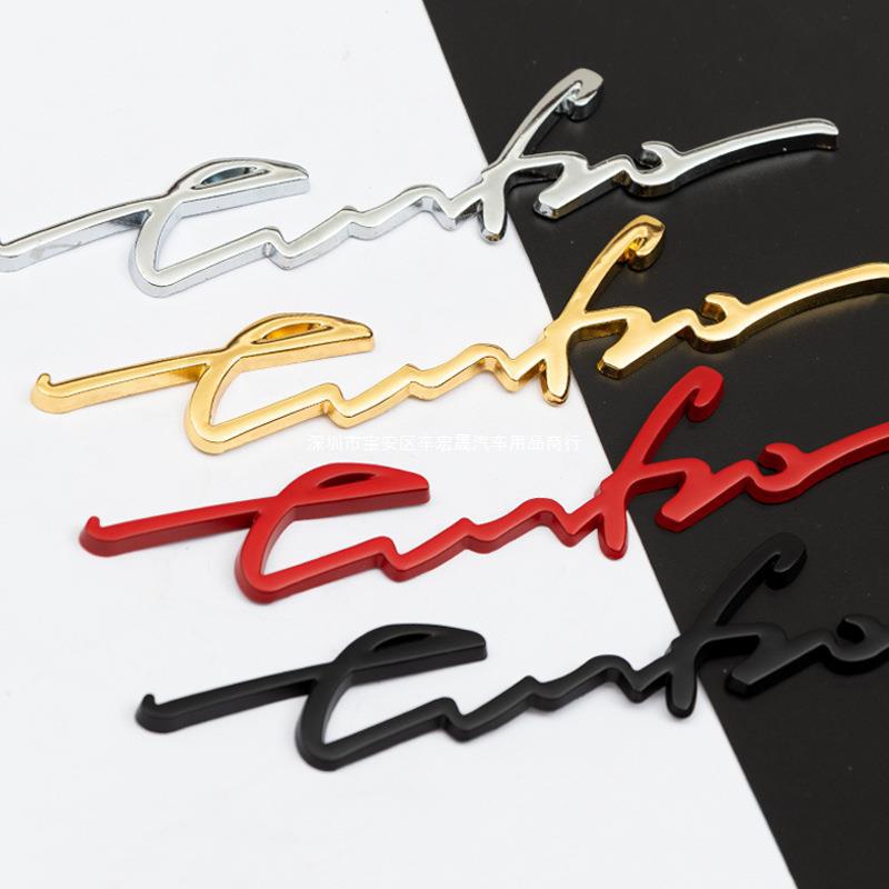 Turbolader Sport Emblem: Metall Heckklappenaufkleber für personalisierte Turbo-Autos