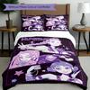 Set copripiumino 3 pezzi (1*Copripiumino + 2*Federe, Senza Nucleo),Set Biancheria da Letto con Stampa KPop Demon Hunters, Decorazione Camera da Letto, Stagione Unica, Regalo di Compleanno