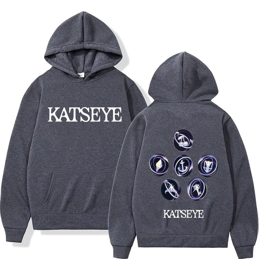 Koreanische Girlgroup KATSEYE Album Grafik Hoodie Herren Damen Freizeit Fleece Vintage Sweatshirt Herrenmode Oversized Streetwear