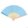 Chic Folding Silk Fabric fan for hand Wedding Bridal Favor painting Drawing