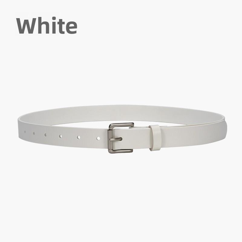 

Meier Belt - women s genuine leather top grain versatile pant belt - black square buckle cowhide waist belt 105cm