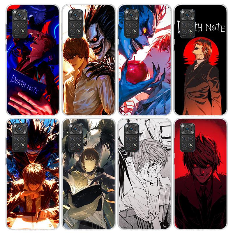 Coque de téléphone N-Note D-Death Yagami Light Pour Xiaomi Redmi Note 10 11 12 13 14 15 Pro Plus 11S 12S 14S 11T 11E 10S Dos Souple en TPU